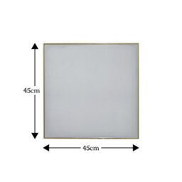 Showerdrape Paddington Brushed Gold Framed Square Mirror 45X45Cm - thumbnail 4