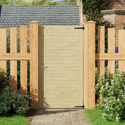 Living And Home Water Based Painted Wooden Garden Gate With Door Latch 90Cm X 180Cm - thumbnail 2
