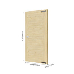 Living And Home Water Based Painted Wooden Garden Gate With Door Latch 90Cm X 180Cm - thumbnail 6