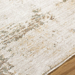 Livabliss Galey Alix Myrtle Avenue-Abstract Cream Brown Green Blue Modern Marble Fringe Living Dining Bedroom Rug 140 X 200 Cm Easy Care - thumbnail 3