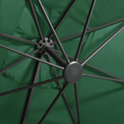 Walplus Cantilever Garden Parasol With Pole And Led Lights Green 300 Cm - thumbnail 9
