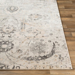 Livabliss Indigo-Vintage Off-White Beige Grey Traditional Floral Boho Living Dining Bedroom Rug 200 X 275 Cm Easy Care, Non Shedding - thumbnail 5