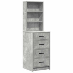 Walplus Dressing Table 2 Pcs Grey 50 X 41 X 135 Cm Engineered Wood - thumbnail 6