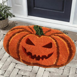 Amorly Retro Autumn Pumpkin Bath Mat, Quick Dry Absorbent Orange Pumpkin Bathroom Rug, Non Slip Mat For Bathroom, Kitchen & Living Room - thumbnail 2