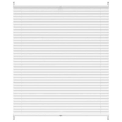 Berkfield Modern Plisse Blind 110X100Cm White Pleated Blind - image 1