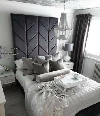 Stratus Interiors Buckingham Tall Panel Bed Frame - Doorstep Delivery Only No Assembly - Super King - Gas Lift Ottoman Storage Type - image 1