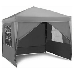 Vonhaus Pop Up Gazebo 2.5M X 2.5M, Heavy Duty Garden Marquee Shelter Canopy With Removable Sides, Leg Weights And Storage Bag - thumbnail 1