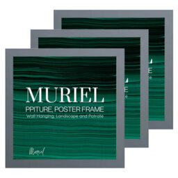 Grey Picture Frame Photo Frame Perspex Sheet For Wall Or Table, Landscape Portrait Orientation10.2 X 10.2 Cm - thumbnail 5