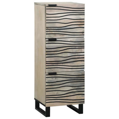 Walplus Media Storage Cabinets & Racks White And Black 40 X 33 X 110 Cm - image 1