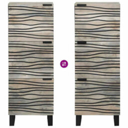 Walplus Media Storage Cabinets & Racks White And Black 40 X 33 X 110 Cm - thumbnail 9