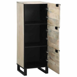 Walplus Media Storage Cabinets & Racks White And Black 40 X 33 X 110 Cm - thumbnail 2
