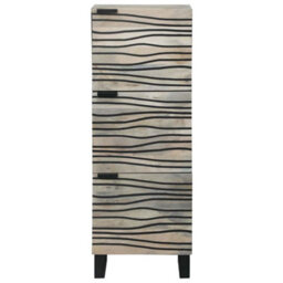 Walplus Media Storage Cabinets & Racks White And Black 40 X 33 X 110 Cm - thumbnail 3