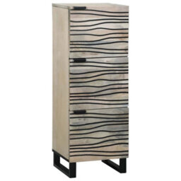 Walplus Media Storage Cabinets & Racks White And Black 40 X 33 X 110 Cm - thumbnail 1