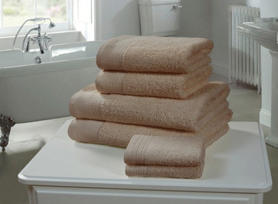 Rapport Home Chatsworth Bath Sheet Pure Cotton Taupe