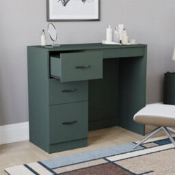 Green Modern Dressing Table Desk Dresser Makeup Wooden Bedroom Furniture - thumbnail 4