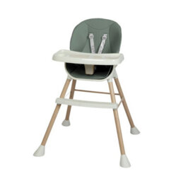 Dekko 6-In-1 High Chair Adjustable Feeding Seat With Removable Tray Green - thumbnail 2