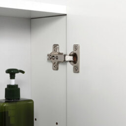 Kleankin Bathroom Mirror Cabinet Wall Mount Storage Organiser W/ Door, White - thumbnail 8