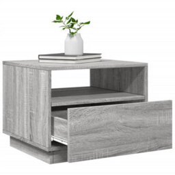 Berkfield Coffee Table With Led Lights Grey Sonoma 50X49X40 Cm - thumbnail 6