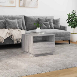 Berkfield Coffee Table With Led Lights Grey Sonoma 50X49X40 Cm - thumbnail 4
