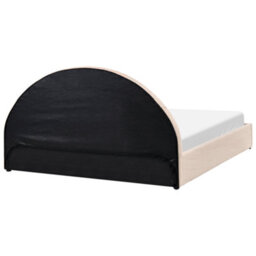 Beliani Ottoman Bed Chadenet Boucle Light Beige 180 X 200 Cm (Eu Super King) - thumbnail 8