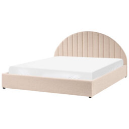 Beliani Ottoman Bed Chadenet Boucle Light Beige 180 X 200 Cm (Eu Super King) - thumbnail 6