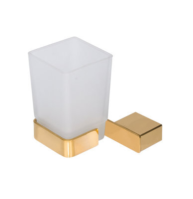 Banyetti Primo Tumbler Toothbrush Holder - Polished Gold