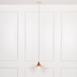 Contemporary Hanging Fisherman Lantern Style Pendant Copper Finish Ceiling Light - thumbnail 3