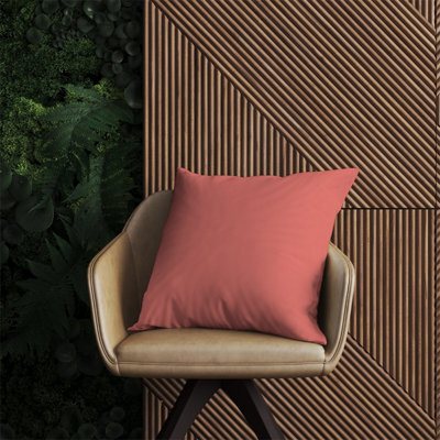 Warren Reed Designer Coral Pink Outdoor Cushion 60Cm X 60Cm