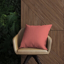 Warren Reed Designer Coral Pink Outdoor Cushion 60Cm X 60Cm