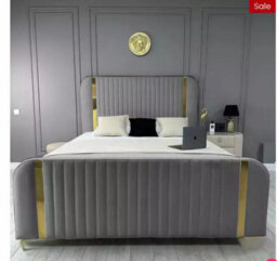 Stratus Interiors Allegra Gold Panel Bed - Premium Gold Finish Luxury Bed Frame - Gas Lift Storage - Single - thumbnail 4