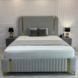 Stratus Interiors Allegra Gold Panel Bed - Premium Gold Finish Luxury Bed Frame - Gas Lift Storage - Single - thumbnail 7