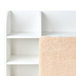 Beliani Bed With Storage Drawers Bizou 180 X 200 Cm (Eu Super King) White - thumbnail 7