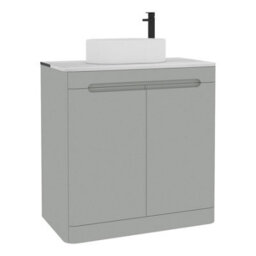 Royal Bathrooms Venice 800mm Dove Grey Freestanding Bathroom Countertop Vanity Unit 2 Door With Peak Basin - thumbnail 7