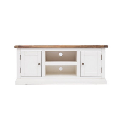 Cabinet Bits Cosenza Off White 2 Door Tv Cabinet Brass Knob - image 1