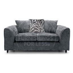 Furnishings For Less UK Zina Grey Chenille Fabric 3 + 2 Seater Sofa Suite - thumbnail 3