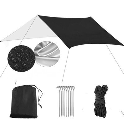 Black 3X3M Shade Sail Waterproof - image 1