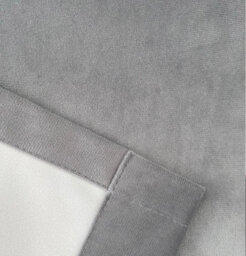 Luxury Enhanced Living Grey Velvet, Supersoft, 100% Blackout, Thermal Pair Of Curtains With Eyelet Top - 90 X 72 Inch (229X183Cm) - thumbnail 4