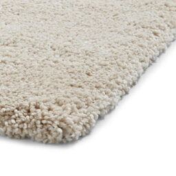Cream Plain Shaggy Easy To Clean Modern Polypropylene Rug For Living Room Bedroom And Dining Room-120Cm X 170Cm - thumbnail 4