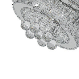 Thehotsale 2-Tier Round Crystal Celling Light Cool White Light 48W 50Cm Dia - thumbnail 6
