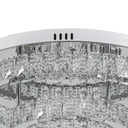 Thehotsale 2-Tier Round Crystal Celling Light Cool White Light 48W 50Cm Dia - thumbnail 5