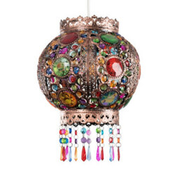 Valuelights Bazaar Moroccan Jewelled Bronze Ceiling Lamp Shade