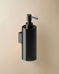 Cosmic Wall Mounted Soap Dispenser, 240Ml Capacity, Brushed Black, Anti-Corrosion, Architect S+ Collection
