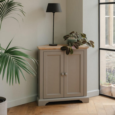 Statement Furniture Florence Corner Sideboard With Cupboard - Truffle - image 1