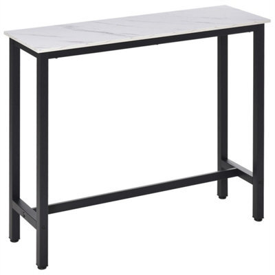 Bar Table Coffee Table With Adjustable Footpads For Breakfast Dining - image 1