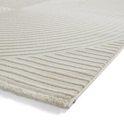 Cream Optical 3D Washable Abstract Modern Dining Room Bedroom & Living Room Rug-160Cm X 230Cm - thumbnail 6