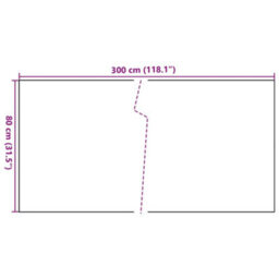 Berkfield Balcony Screen Brown And Black 300X80 Cm Poly Rattan - thumbnail 8