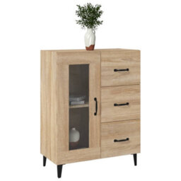Vidaxl Sideboard Sonoma Oak 69.5X34X90 Cm Engineered Wood - thumbnail 4