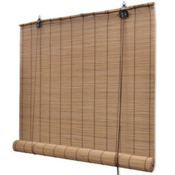 Berkfield Brown Bamboo Roller Blinds 150 X 220 Cm - thumbnail 1