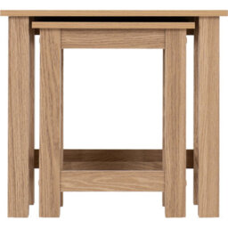 Seconique Tessa Nest Of 2 Tables - Natural Oak - thumbnail 4