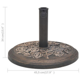 Walplus Parasol Base Resin Round Bronze 9 Kg - thumbnail 7